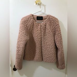 Stradivarius Fuzzy Pink Jacket M